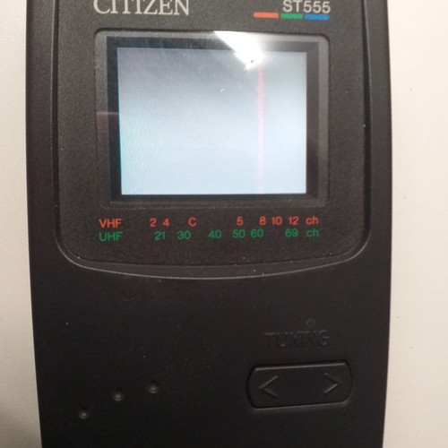 Citizen Mini TV ST555 color used, fully functional