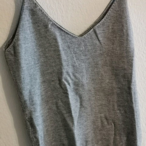 Knitted grey crop top used, small