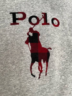 Polo Ralph Lauren σετ φούτερ με κουκούλα και παντελόνι μεταχειρισμένο, γκρι