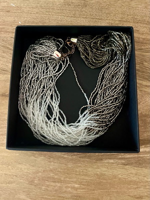 Bizermani Ombre Gradient Statement Necklace new