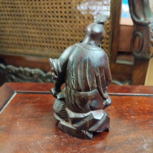 Wooden monk used, broken pipe