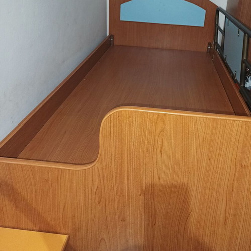 Bunk bed wooden with metal slats like new