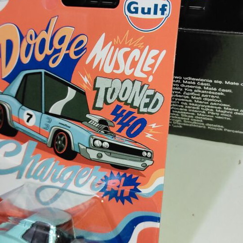 Hot Wheels 2025 Tooned *GULF* Silver series '70 Dodge Charger new
