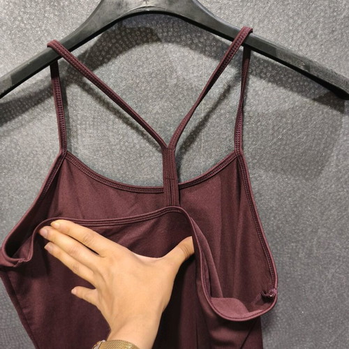 Burgundy TCM strap top like new, size L