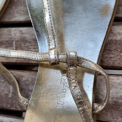 Elite vintage sandals used, gold size 38