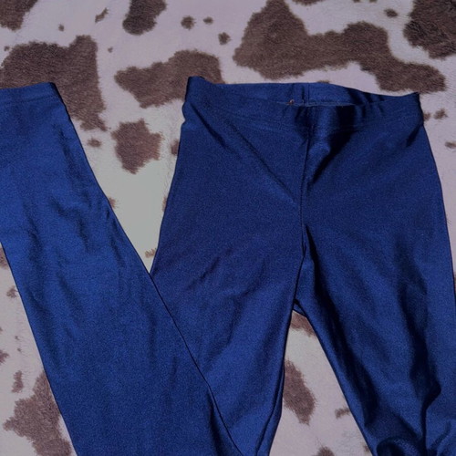 Electric blue fitted leggings like new, size S