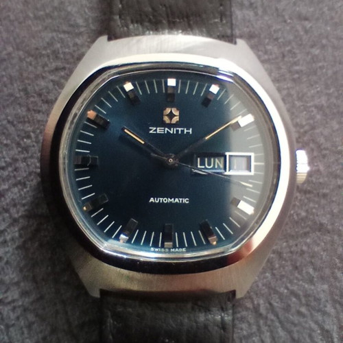 Zenith Surf Automatic men's watch like new, blue and silver