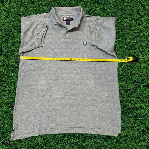 Chaps Ralph Lauren Grey Polo Shirt Medium Like New