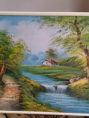 Landscape painting like new, dimensions 52x72