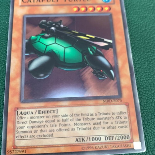Catapult Turtle MRD Yu-Gi-Oh! card used, vintage