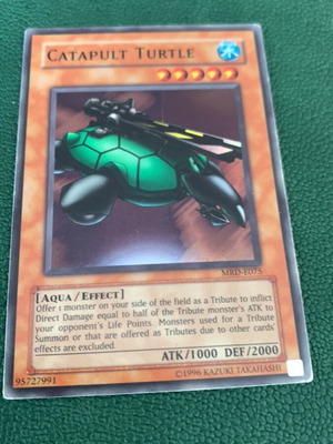 Catapult Turtle MRD Yu-Gi-Oh! card used, vintage