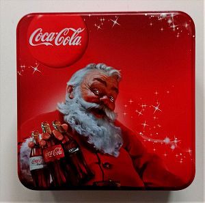 Coca Cola συλλεκτικό μεταλλικό κουτί Χριστουγέννων με τον Άγιο Βασίλη