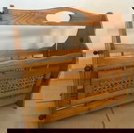  Ξύλινη θήκη αποθήκευσης περιοδικών / εφημερίδων