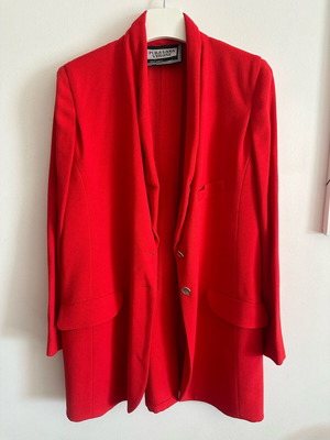 Vintage wool blazer 100% wool used, red