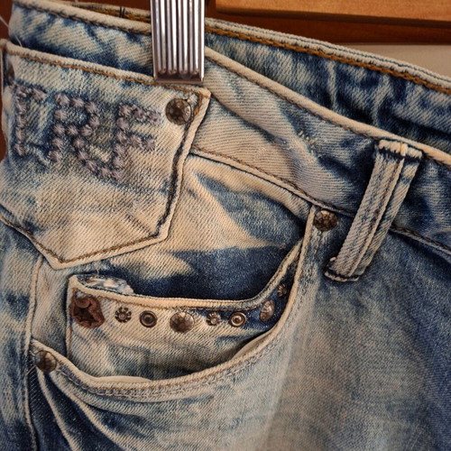 TRF low-rise jeans size 38 like new, blue