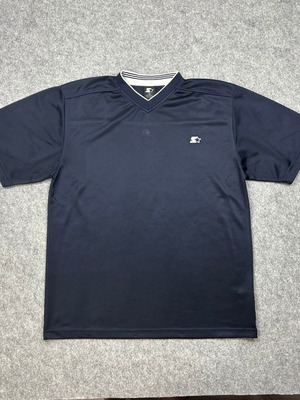Starter Navy μπλε mesh αθλητική μπλούζα V-Neck μέγεθος M μεταχειρισμένη