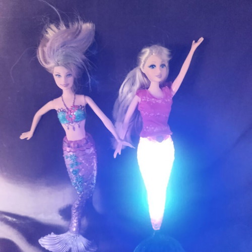 Barbie Merliah Mermaid Tale 2 2011 used with light-up mermaid gift