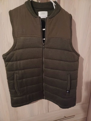 Zara children's vest new green for ages 13-14