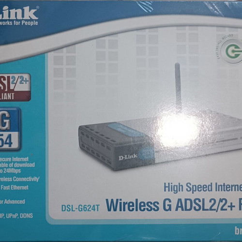 D-Link ADSL2/2+ Modem/Router DSL-G624T New Sealed