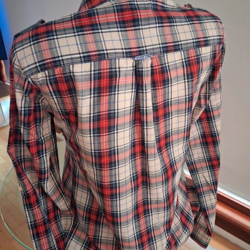 Zara shirt like new, size M, blue and red plaid