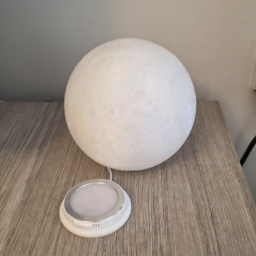 3D Moon Lamp 15cm diameter with USB LED light new