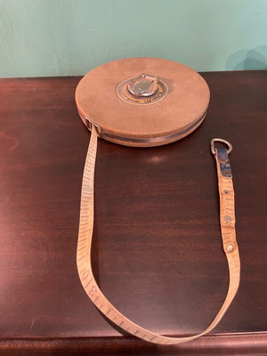 Antique measuring tape used