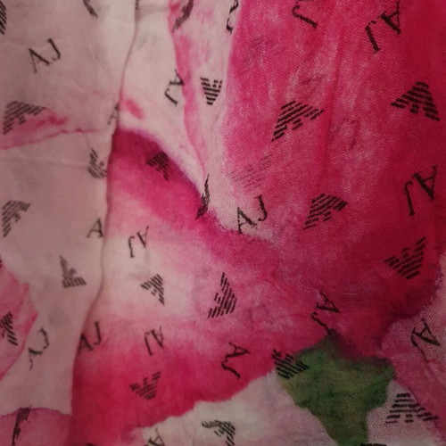 Armani Jeans beach scarf or pareo used, 100% viscose