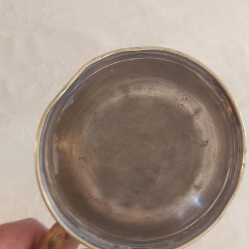 Vintage brass gas burner used with slight base deformation