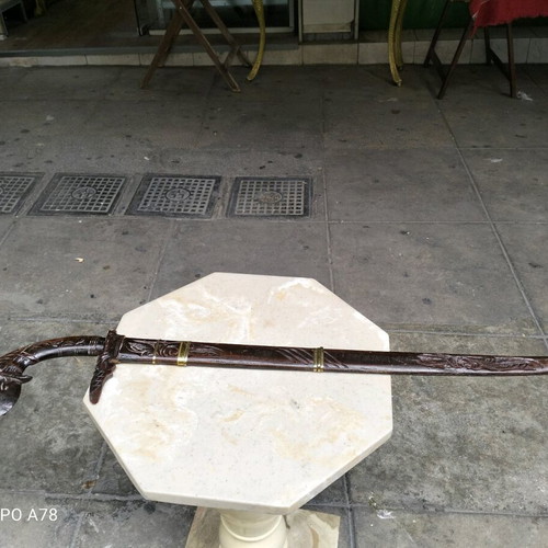 Wood carving used authentic
