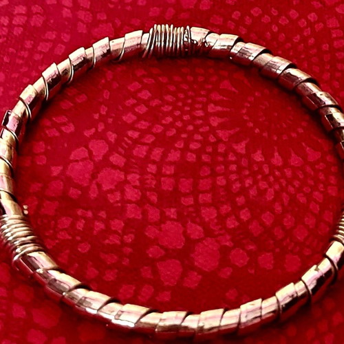 Bracelet solid gold-plated steel like new, vintage 60s