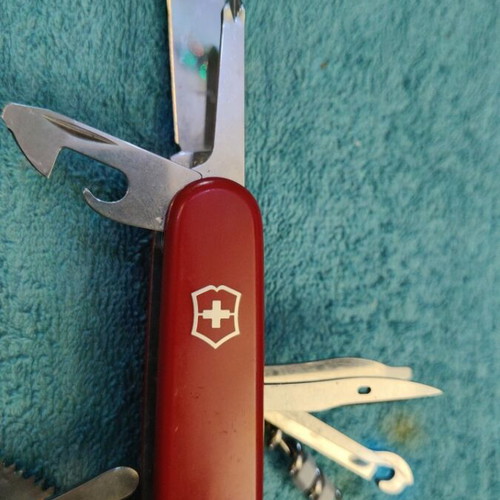 Victorinox Swiss Champ multitool like new, stainless steel, 91mm