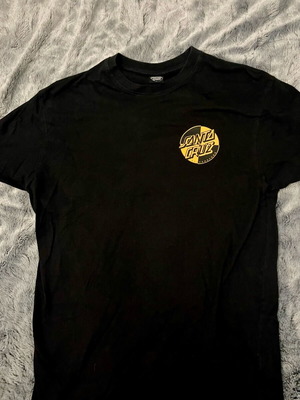 Santa Cruz T shirt μεταχειρισμένο, μαύρο και πορτοκαλί, μεγέθη M και L