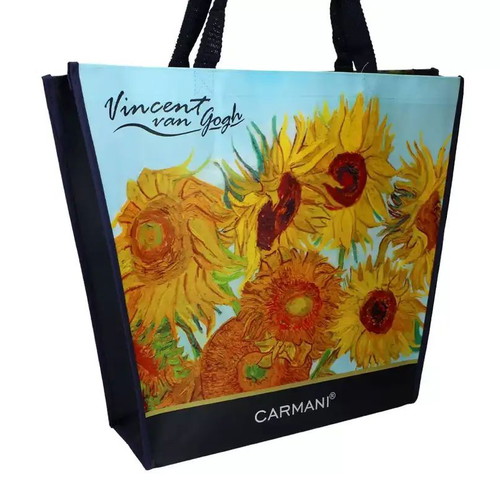 Carmani shoulder bag new with Van Gogh Sunflowers and Irises artwork