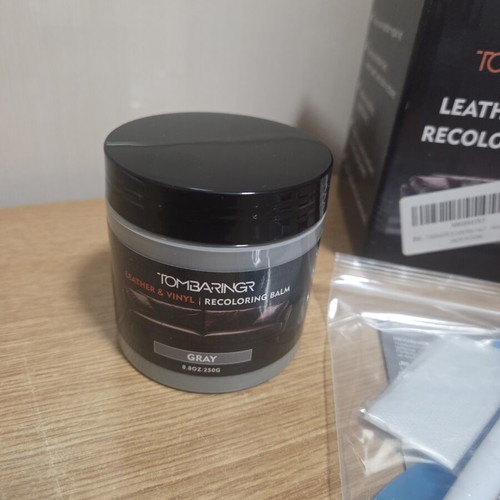 Leather Color Restoration Balm 8.8 oz gray with 100ml balm, new