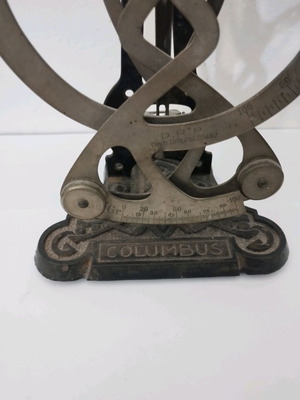 Ζυγαριά ταχυδρομείου Columbus μεταχειρισμένη 1940-1950