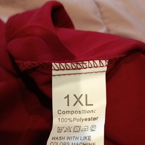 Women's shirt new, burgundy satin, size XL