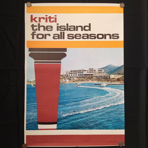 Genuine EOT promotional poster Crete 1971 like new