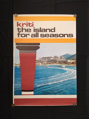 Genuine EOT promotional poster Crete 1971 like new