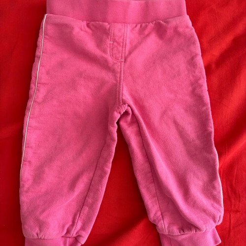 Girls' fuchsia sweatpants up to 1 year like new, size 80 cm