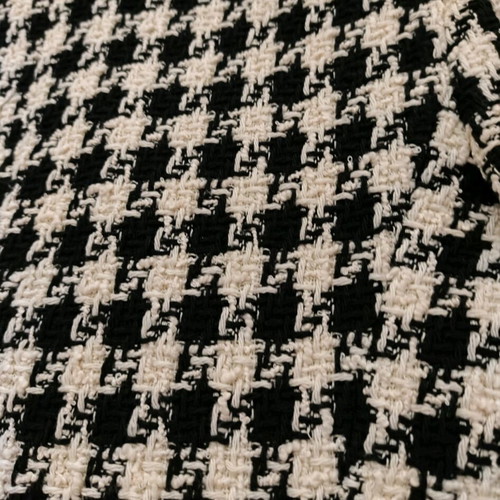 Zara σακάκι tweed με houndstooth μοτίβο, αφορετο, μέγεθος S