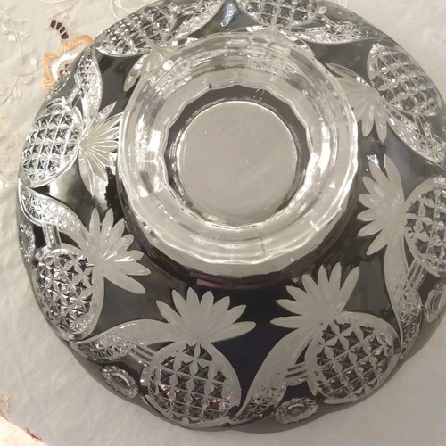 Crystal decorative used, Austria, black, 32x12 cm