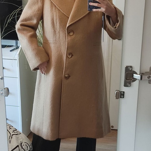 Camel Hair Wool Vintage 60's Coat Used