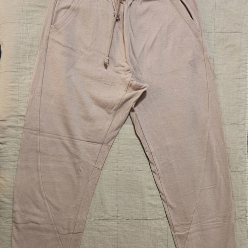 Adidas women's baggy tracksuit pants Small like new, beige pink