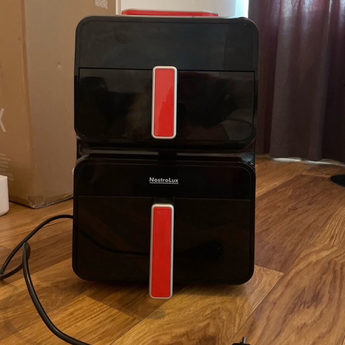 Nostro Lux air fryer new with two independent baskets and 12 programs