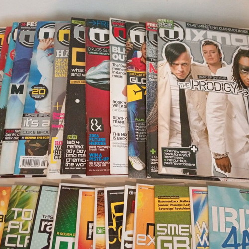 Mixmag magazines used with mixed CDs