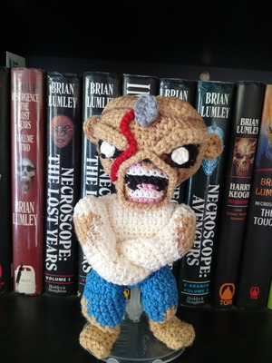 Iron Maiden Eddie Piece of Mind handmade crochet figure
