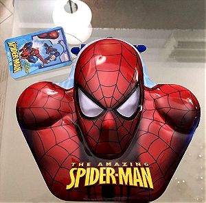 SPIDER-MAN LUNCHBOX EMBOSSED with PERFUME for kids SET NEW MARVEL