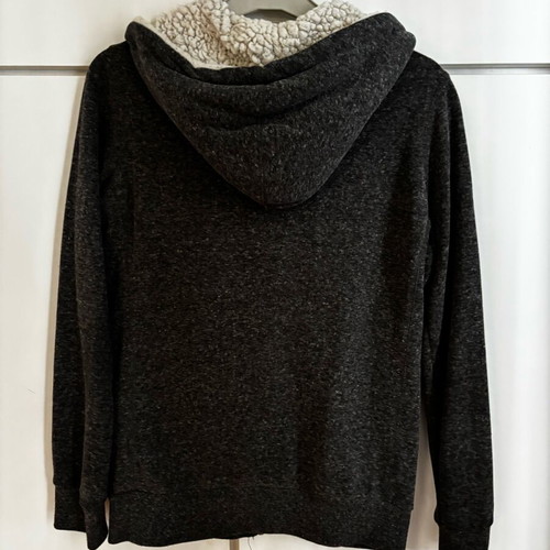 Funky Budha jacket with fur hood, gray, like new