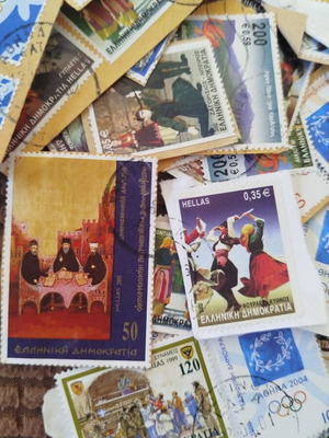 Stamps used 1999-2005, about 90 pieces