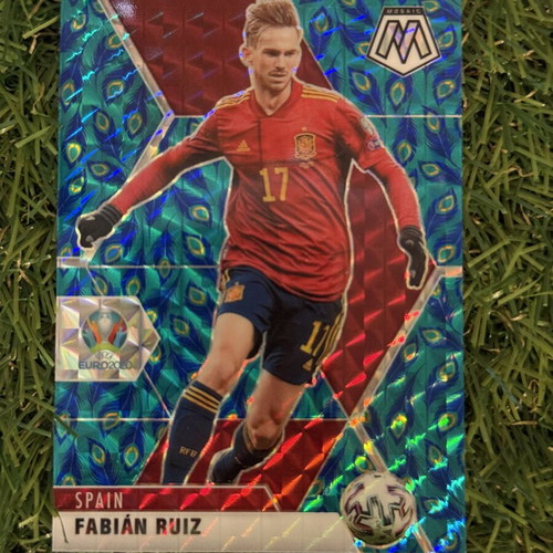 Panini Mosaic UEFA Euro Soccer Card Fabian Ruiz Spain Peacock SP